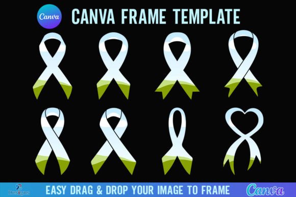 Awareness Ribbon Canva Frame Cancer Pink Graphics
