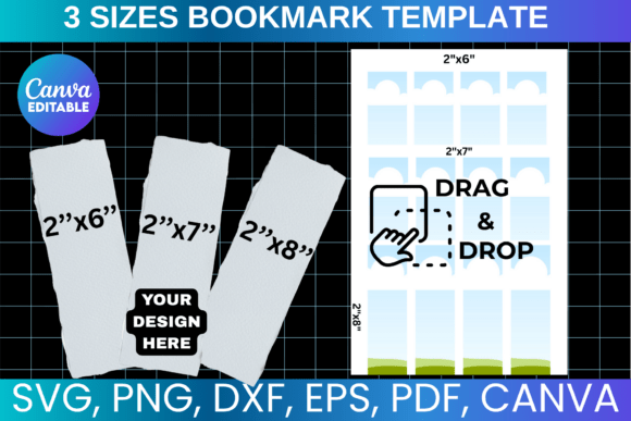 Canva Bookmark Template Graphics for Handmade Creators
