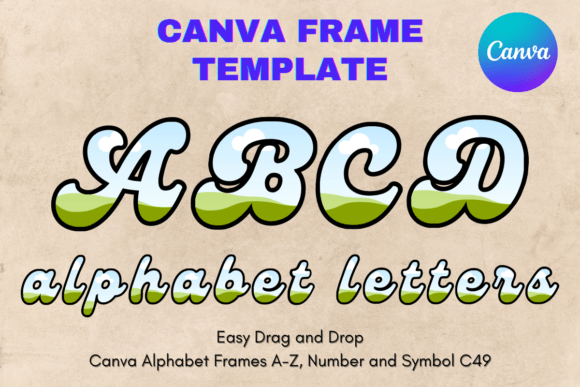 Canva Letters Frame Alphabet Template_49