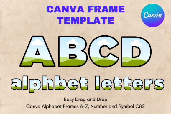 Canva Letters Frame Alphabet Template_82