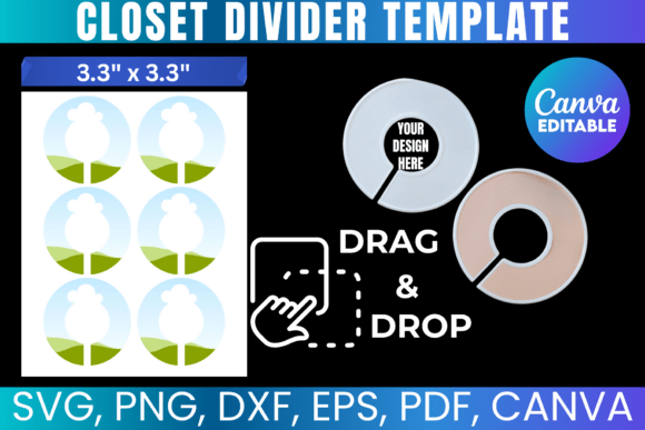 Closet Divider Canva Editable Template: Graphics That Organize & Elevate