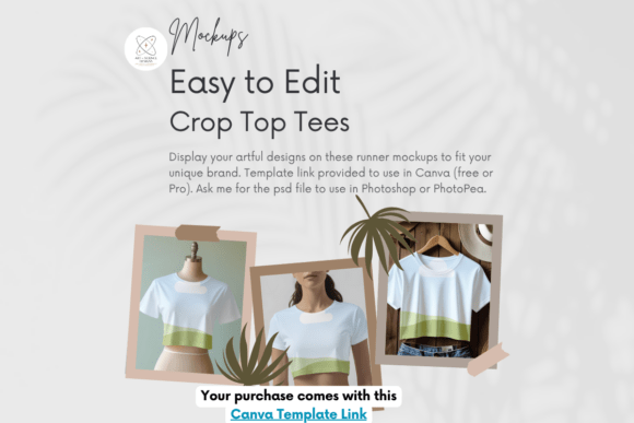 Crop Top Tee Template for Canva: Graphics That Work