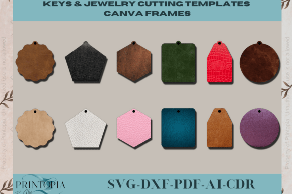 Key Jewelry Canva Frame 061 Graphics
