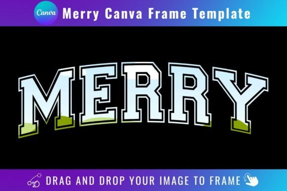 Merry Christmas Canva Frame Template: Graphics for Festive Canva Projects