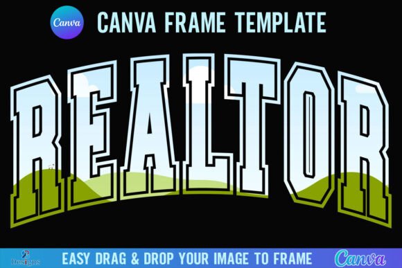 Realtor Canva Frame Template Real Estate Graphics