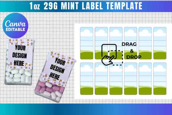 Tic Tac Label Canva Template